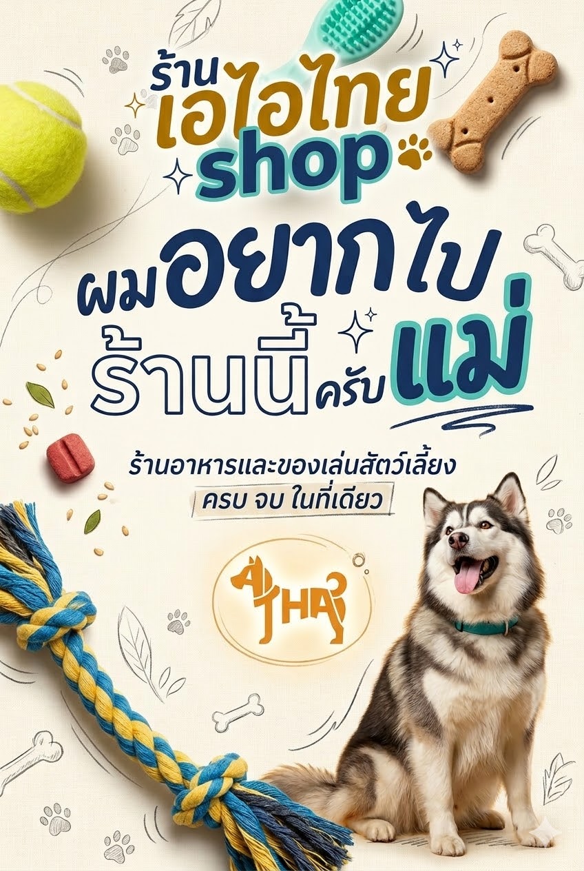 ผมอยากไปร้านนี้ครับแม่ เอไอไทย Shop