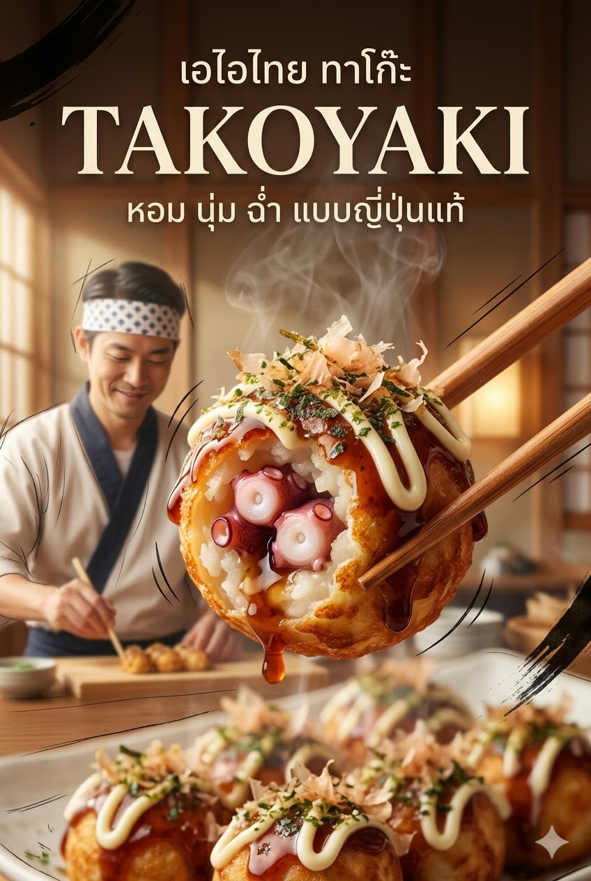 TAKOYAKI เลิศ สดเหมือนยกทะเลมาไว้ตรงหน้า!