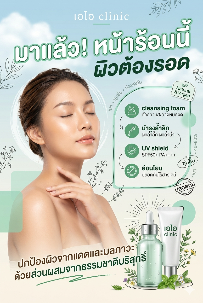 ปกป้องผิวจากแดดและมลภาวะ