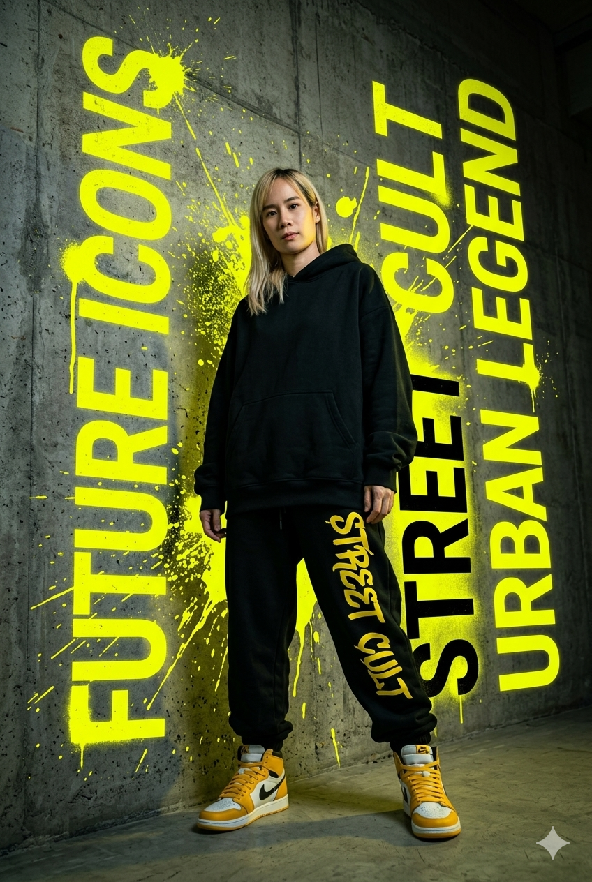 underground fashion campaign vibe,