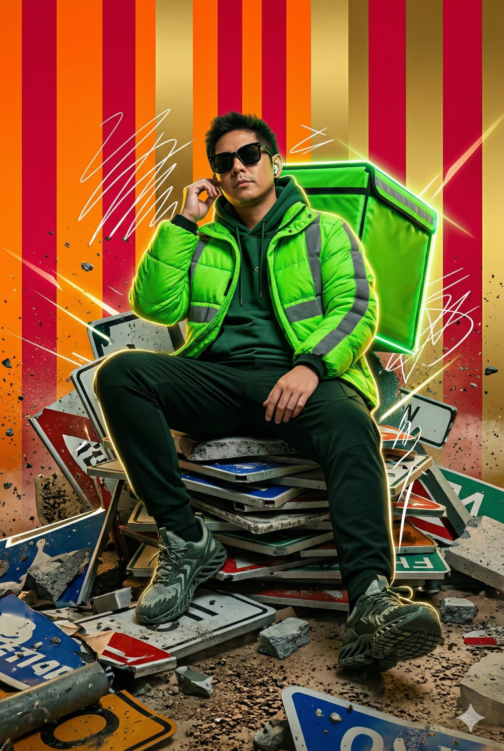 exaggerated coolness  Boy