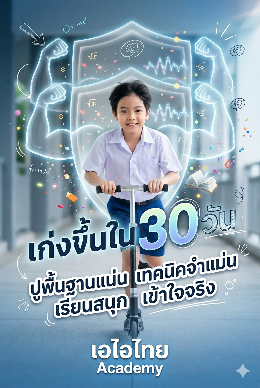 ปูพื้นฐานแน่น เทคนิคจำแม่น เรียนสนุก เข้าใจจริง