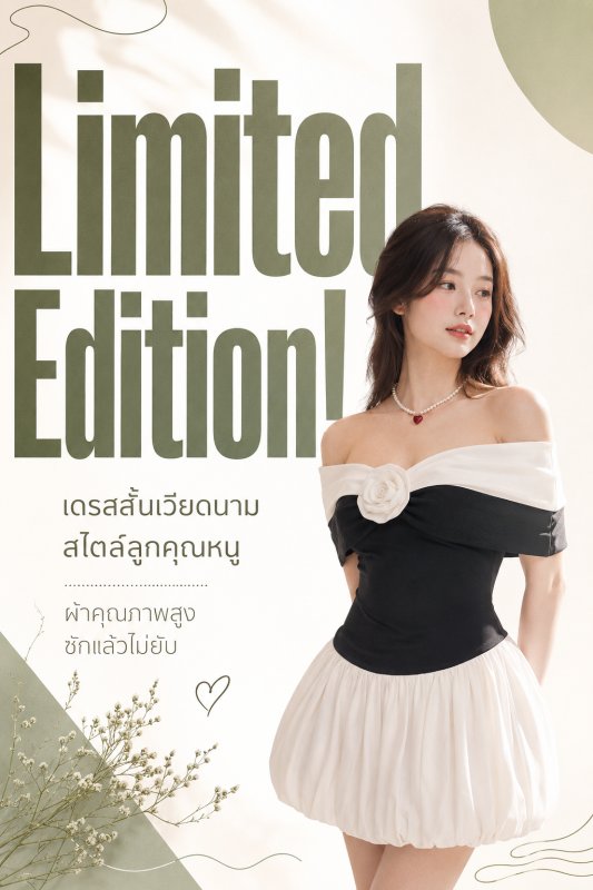 เดรสเวียดนามงานป้าย