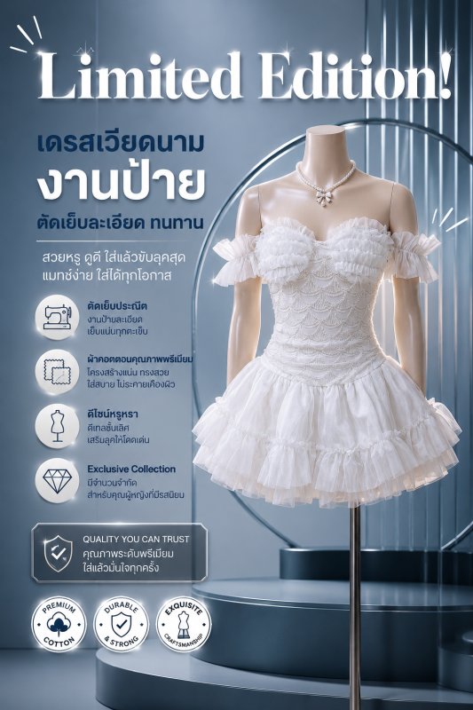 เดรสเวียดนามงานป้าย