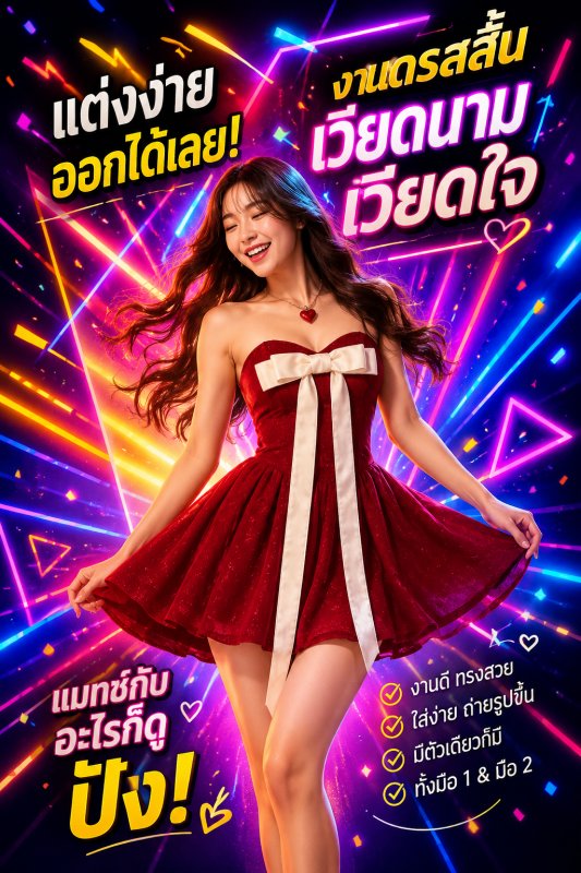 เดรสเวียดนามงานป้าย